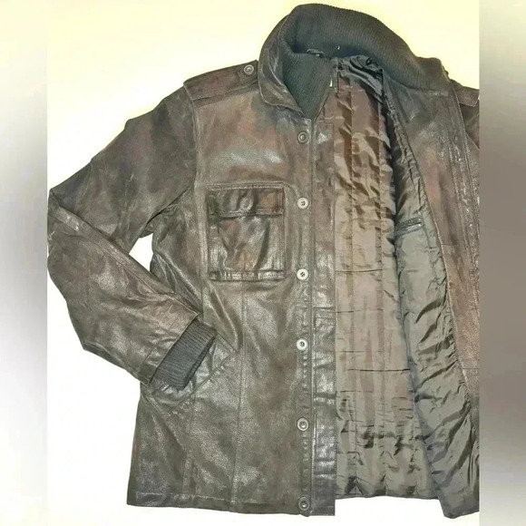Vera Pelle Men’s Bata and More Vintage Brown Real Leather Jacket Size - Large - Picture 9 of 10